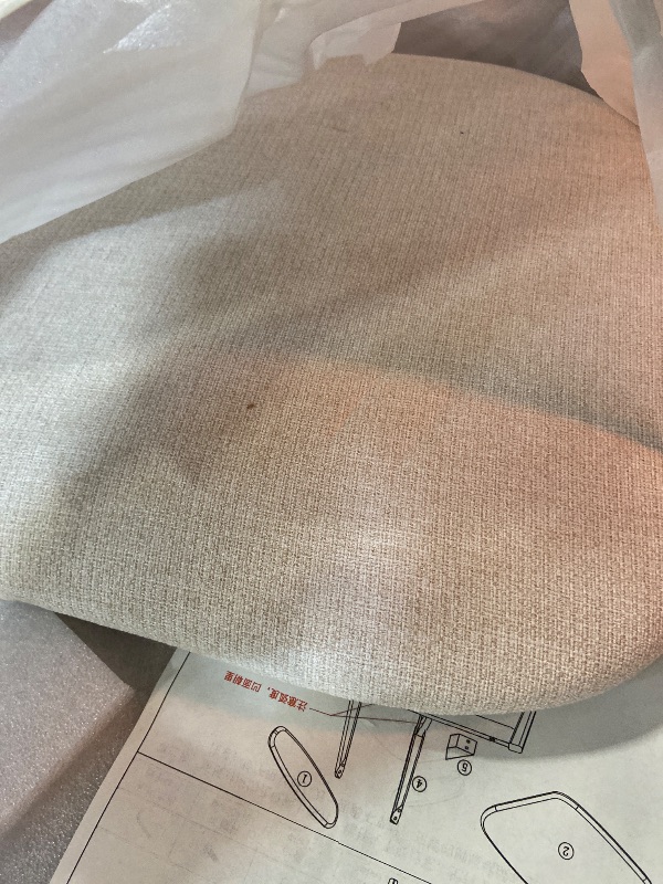 Photo 1 of 100% Solid Wood Upholstered Dining Chairs, Mid Century Modern Oak Dining Chairs with Curved Back Design with Butterfly Wing Shape for Kitchen, Dining Room, Restaurant (1PK, Log Color-Gray Cushion)