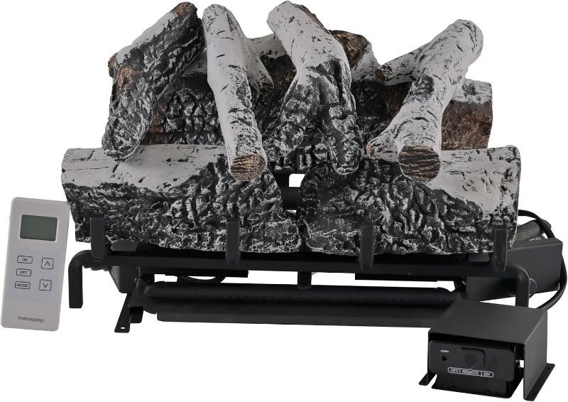 Photo 1 of Used Item 18-24 Inch Ventless Fireplace Logs Gas Fireplace Burner (Liquid Propane Fireplace Birch, 18 Inch)
