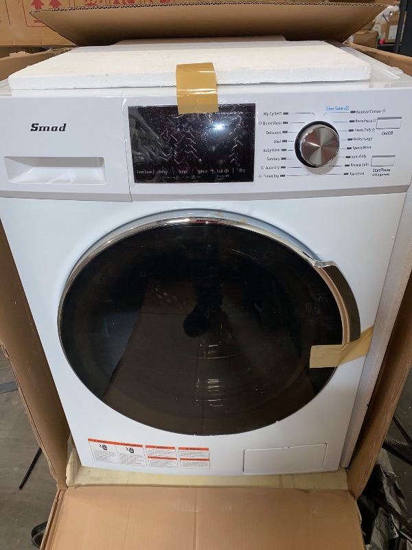Photo 1 of 2.7 cu. ft. White All-in-One Front Loading Washer and Dryer Combo