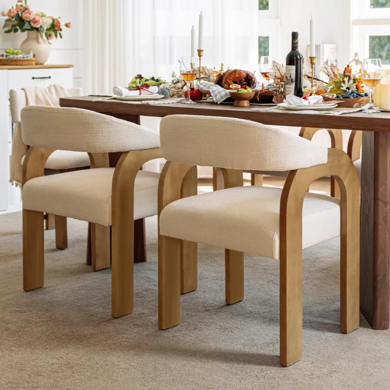 Photo 1 of Clara Mid Century Modern Dining Chairs (Set of 2)
