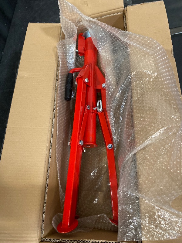 Photo 1 of Garvee V Head Pipe Stand with 2500 LBS Load, Adjustable 28-52 Inch Height, Steel Construction, Foldable Portable Design, Welding & Industrial Use