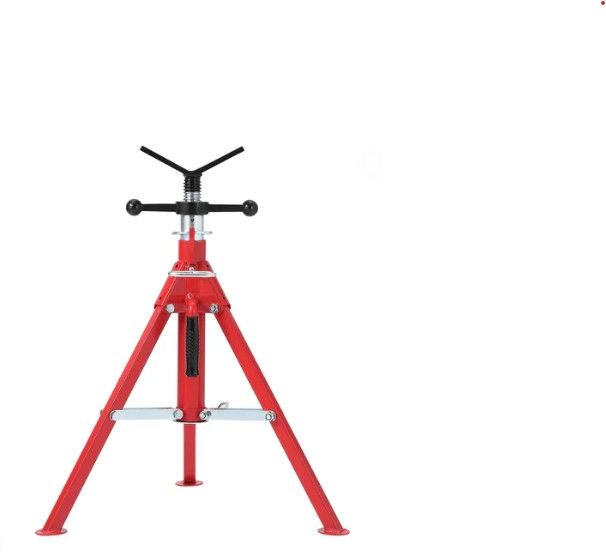 Photo 1 of Garvee V Head Pipe Stand with 2500 LBS Load, Adjustable 28-52 Inch Height, Steel Construction, Foldable Portable Design, Welding & Industrial Use