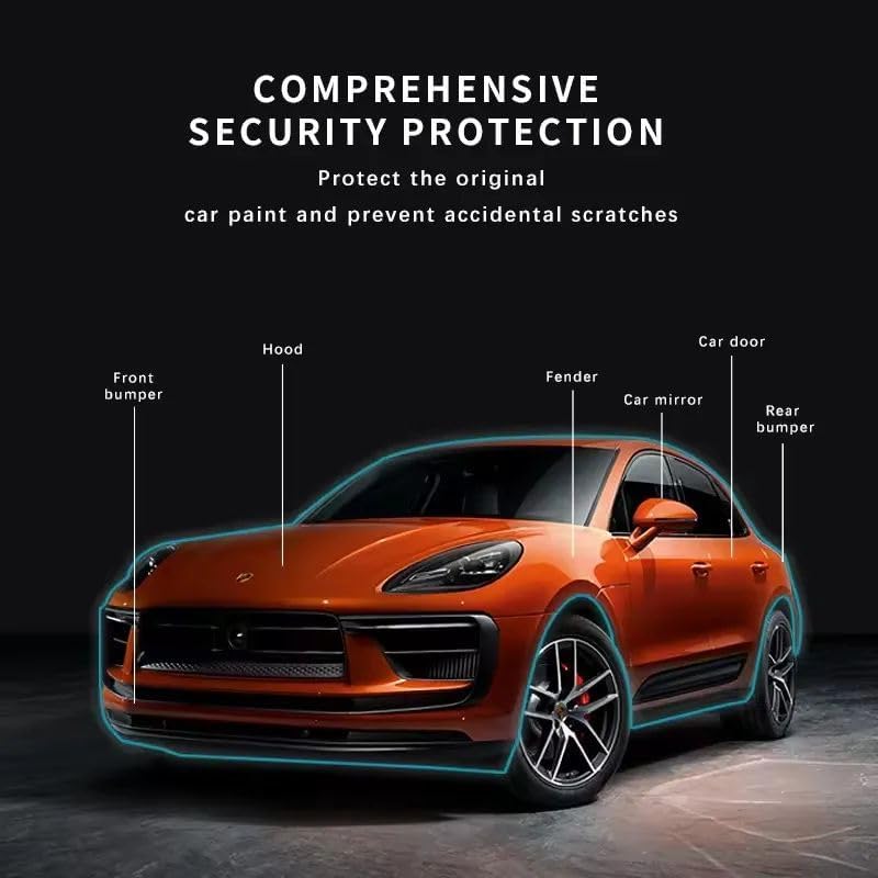 Photo 1 of Generic TPU PPF Car Paint Protection Film, (5 Feet x 16.6 Feet) Clear Premium Multi Car Roll,Self Healing Gloss Clear Polyurethane Film
