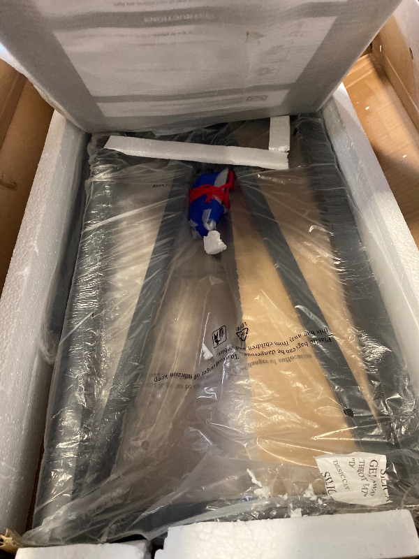 Photo 1 of FOLUBAN Small End Table, Rustic Wood and Metal Side Table with Storage, Modern Night Stand for Living Room Bedroom Office, Walnut
