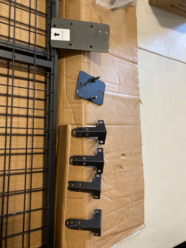 Photo 1 of Overhead Garage Storage Rack,4x4FT Garage Ceiling Storage Racks,Lift Storage Rack with Secure Lock,Holds 400 Lbs for Easy Up Down,Professional Organization System