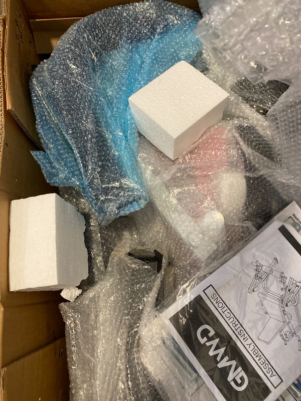 Photo 1 of GMWD Leg Extension and Curl Machine, Single Leg Extension, Lying Leg Curl, Standing Leg Curl, Adjustable Leg Exercise Bench with Plate Loaded, Leg Machine Home Gym, Red
