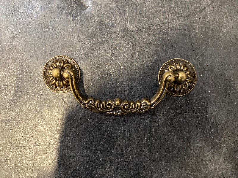 Photo 1 of 2-Pack 5 Inch Vintage Dresser Drawer Pull Handles Antique Bronze/Black.Available in Two Colors Rustic Kitchen Antique Drop Bail Pull Handles Metal Cabinet Pulls 128mm (2,Antique Bronze)

