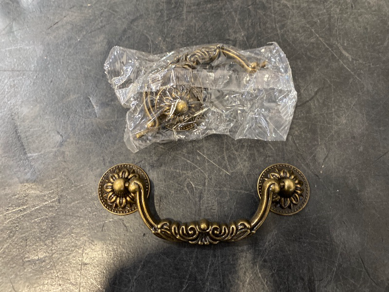Photo 1 of 2-Pack 5 Inch Vintage Dresser Drawer Pull Handles Antique Bronze/Black.Available in Two Colors Rustic Kitchen Antique Drop Bail Pull Handles Metal Cabinet Pulls 128mm (2,Antique Bronze)
