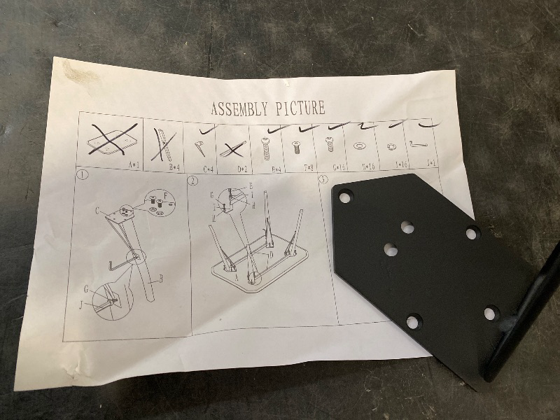 Photo 1 of (Partial Set ) Hardware Brace Pack for Zons Table Tops 55x32x30"