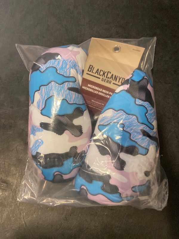 Photo 1 of BlackCanyon Outfitters RoadPro RP1056ASST Print Microbead Neck Pillow - Army Pink And Blue
