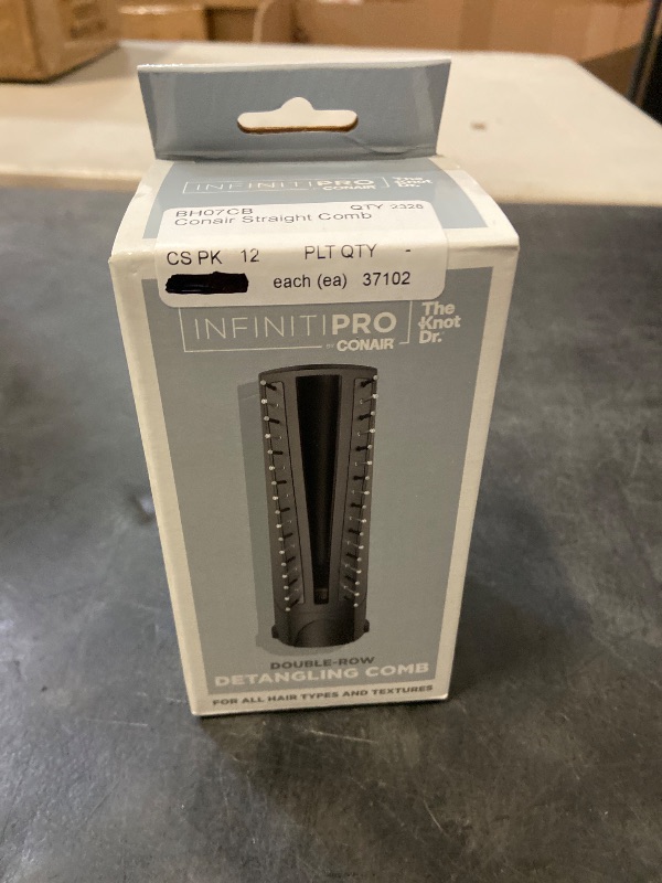 Photo 1 of INFINITIPRO BY CONAIR The Knot Dr. Double Row Detangler Comb