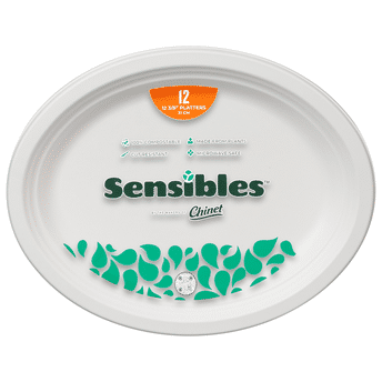Photo 1 of Chinet Sensibles Platters, 12.375 Inch 12 ct