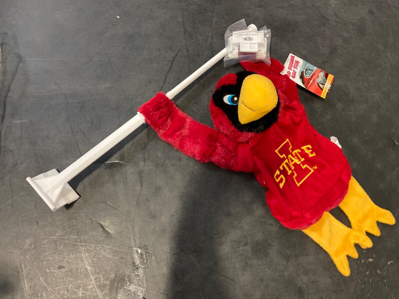 Photo 1 of BSI Iowa State Cyclones Mascot Hanging Car Flag 