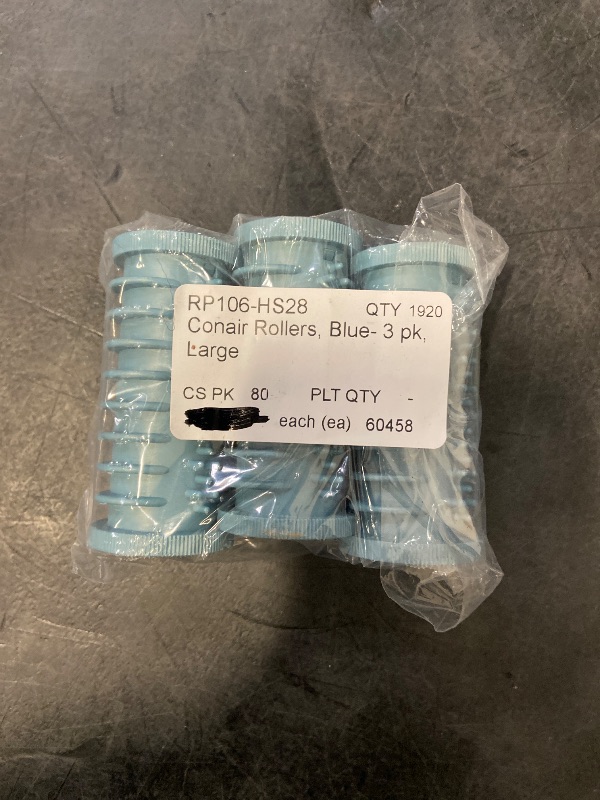 Photo 1 of 3pk Conair rollers - Blue