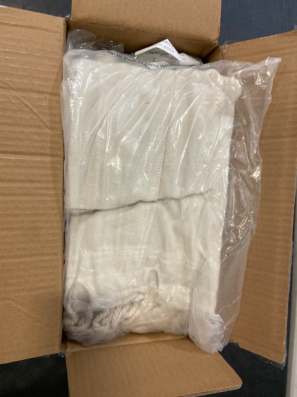 Photo 1 of Bliss Hammock Chair Hanging Rope Swing, Max 500 Lbs, 2 Cushions Included, Large Macrame Hanging Chair with Pocket for Superior Comfort, with Hardware Kit (Beige)
