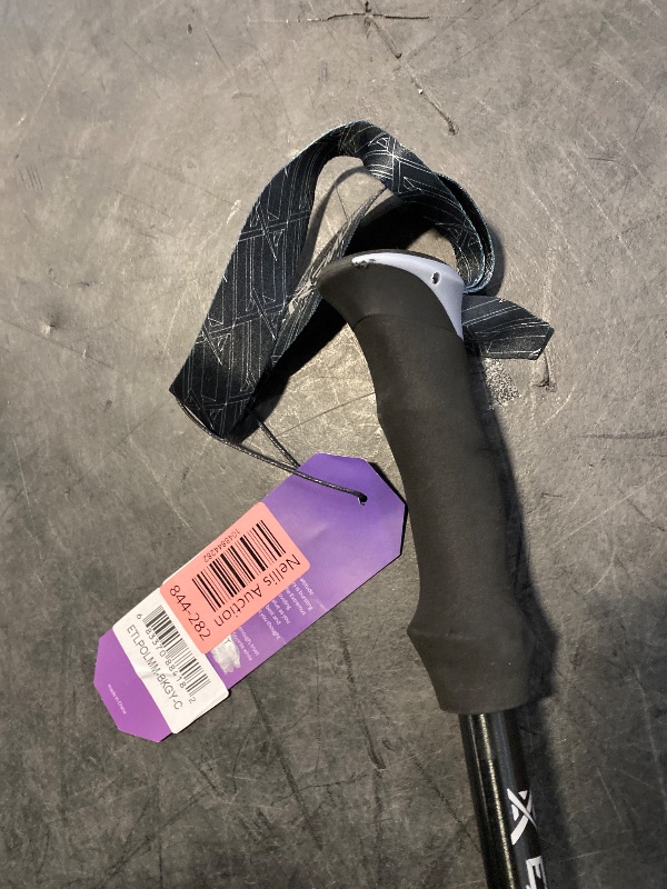 Photo 1 of (Grey) Extremus Collapsible Trekking Pole for Hiking, Lightweight Hiking Poles, 1-pc Pack Durable Aluminum Adjustable Walking Sticks with Quick Lock System for Camping, Travel, Seniors, Men, Women