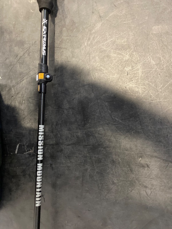 Photo 1 of (Grey) Extremus Collapsible Trekking Pole for Hiking, Lightweight Hiking Poles, 1-pc Pack Durable Aluminum Adjustable Walking Sticks with Quick Lock System for Camping, Travel, Seniors, Men, Women