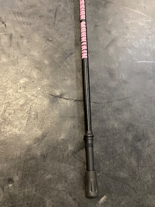Photo 1 of (Pink) Extremus Collapsible Trekking Pole for Hiking, Lightweight Hiking Poles, 1-pc Pack Durable Aluminum Adjustable Walking Sticks with Quick Lock System for Camping, Travel, Seniors, Men, Women
