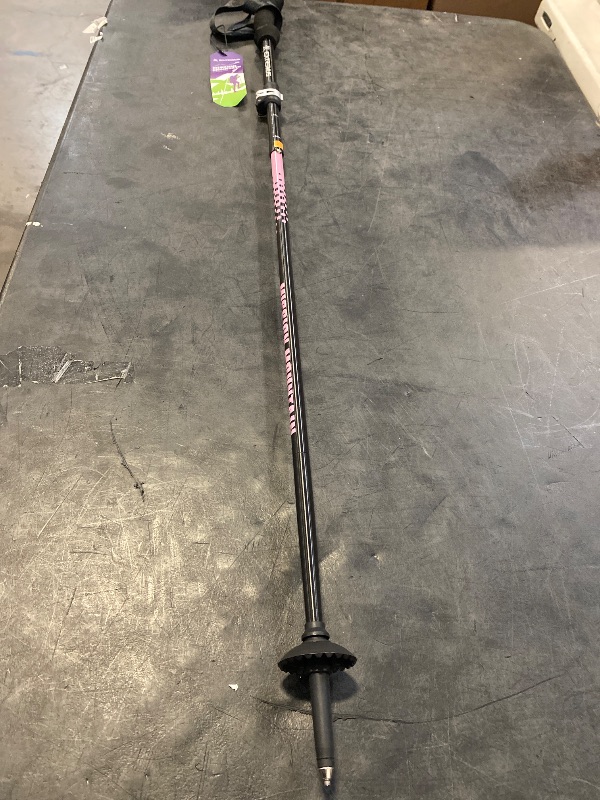 Photo 1 of (Pink) Extremus Collapsible Trekking Pole for Hiking, Lightweight Hiking Poles, 1-pc Pack Durable Aluminum Adjustable Walking Sticks with Quick Lock System for Camping, Travel, Seniors, Men, Women