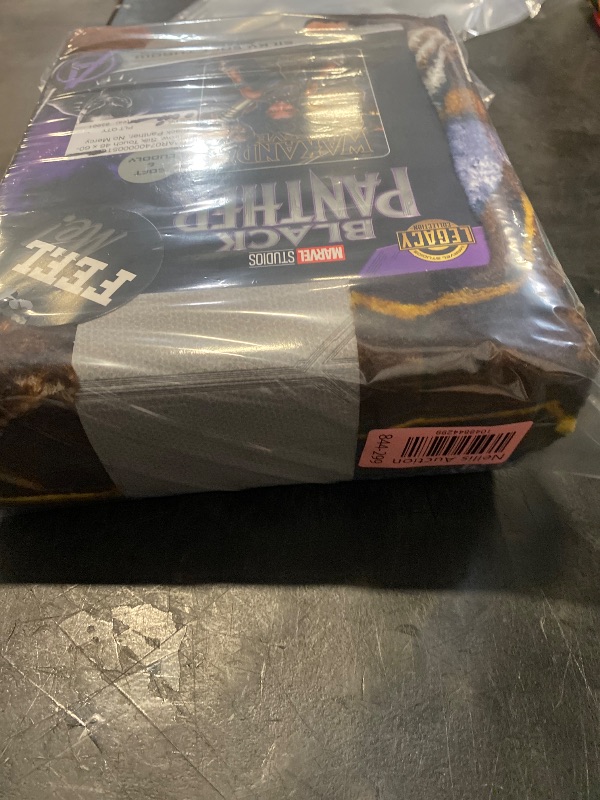 Photo 1 of 46" X 60" Black Panther Silk Touch Throw
