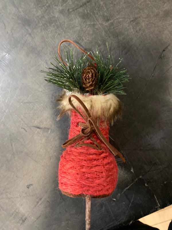 Photo 1 of (Red)Hanging Ice Skate, Winter Decoration,