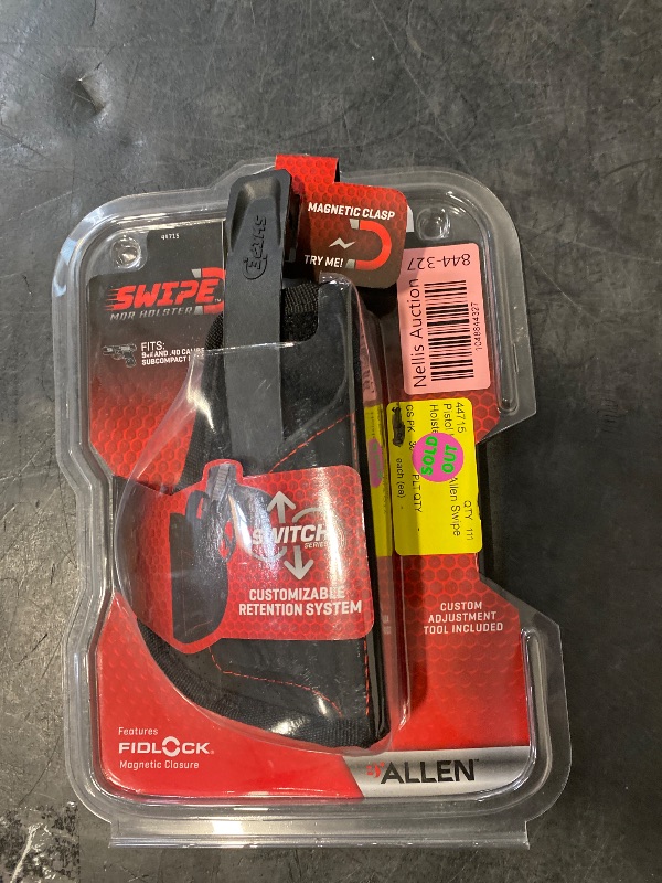 Photo 1 of Allen Company Swipe Switch Holster, Size 05 - Black/Subcompact 9mm and .40cal Semi-Autos