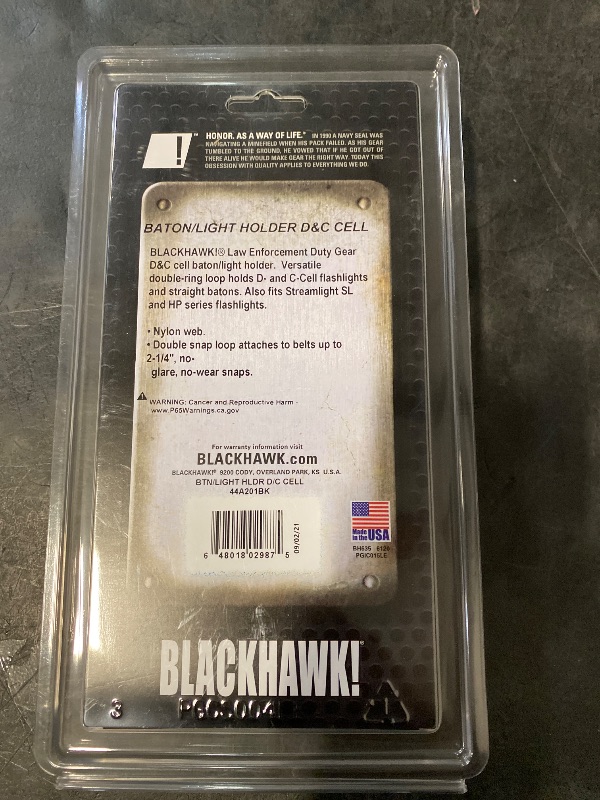 Photo 1 of BLACKHAWK Light/Baton Holder (D cell & C cell)