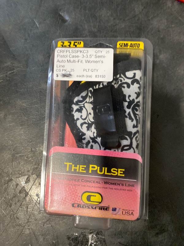 Photo 1 of Crossfire Elite Pulse Low Profile Women's Holster, Inside or Outside Waist Band, Spark Compact, Ambidextrous, PLSSPKC-3