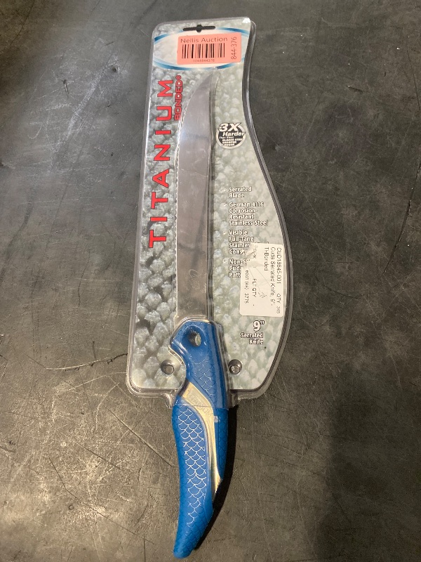 Photo 1 of Cuda Fillet Knife 9 in TI-Bonded Serrated Knife