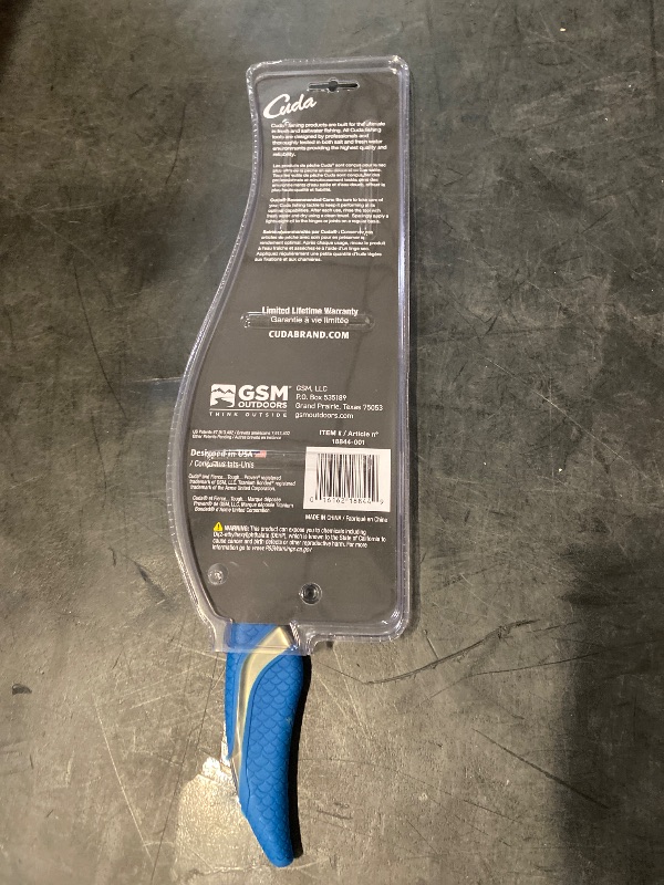 Photo 1 of CUDA 9" Fillet Knife Offset Serrated Titanium Bonded Corrosion Resistant Stainless Steel Blade Fish Knife with Oversized Backbone & Non-Slip Scale Pattern Grip For Saltwater Use