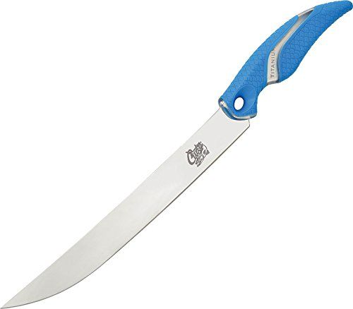 Photo 1 of Cuda Knives Cuda Semi Flex Fillet 10 in Fixed Blade Knife, 10in, German 4116 Steel, Standard Edge, Blue, Synthetic Handle, 18120
