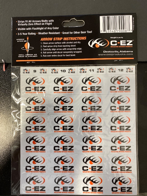 Photo 1 of C-EZ Orange Numbered Highly Reflective Arrow & Treestand Wraps