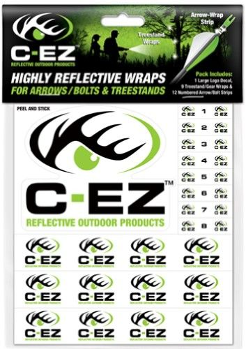 Photo 1 of C-EZ Green Numbered Highly Reflective Arrow & Treestand Wraps
