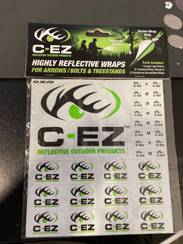 Photo 1 of C-EZ Green Numbered Highly Reflective Arrow & Treestand Wraps
