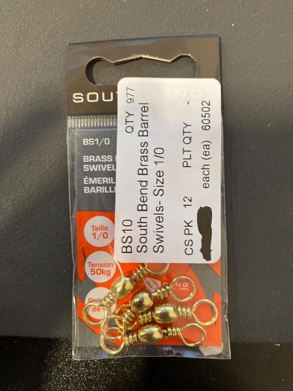 Photo 1 of Brass Barrel Fishing Swivel  Size 1/0