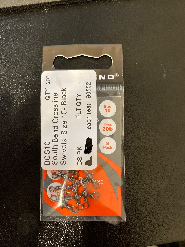 Photo 1 of Crossline BCS-10 Fishing Swivels Size 10/30lb/Black
