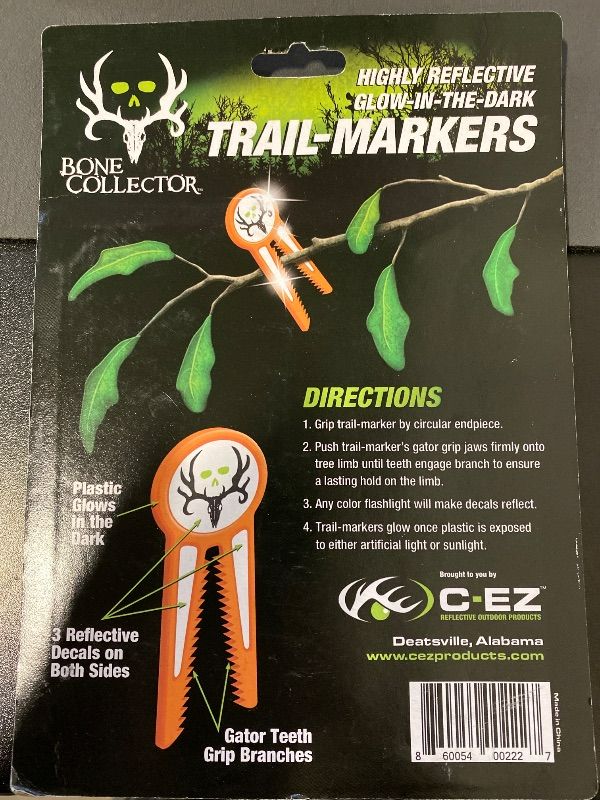 Photo 1 of Bone Collector C-EZ Highly Reflective and Glow in The Dark Trail Markers