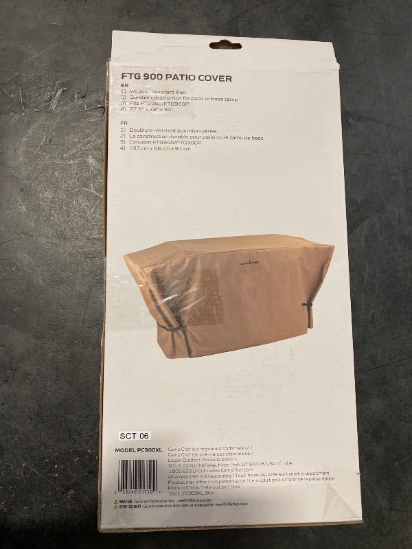 Photo 1 of Camp Chef Flat Top Patio Cover - Weather-Resistant, Durable Grill Cover for Outdoor Flat Top Grill - Fits FTG900 & FTG900P