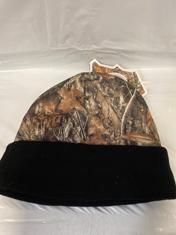 Photo 1 of Chevrolet Camo Beanie – Ribbed Knit Winter Hat with Realtree Edge Camo Embroidered Logo One Size
