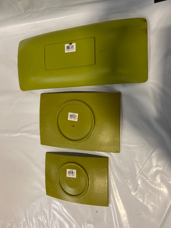 Photo 1 of 3 Pc Bamboo Tray Set