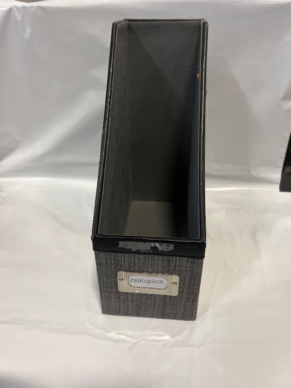 Photo 1 of Desk Organizer Magazine Rack and File Holder, Black and Grey 