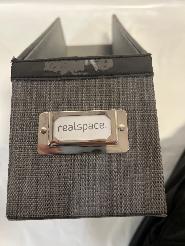 Photo 1 of Desk Organizer Magazine Rack and File Holder, Black and Grey 