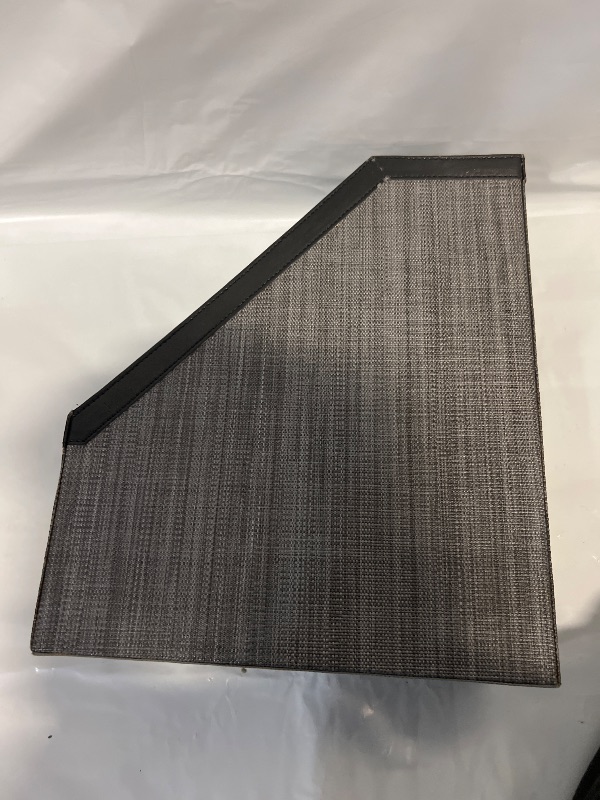 Photo 1 of Desk Organizer Magazine Rack and File Holder, Black and Grey 