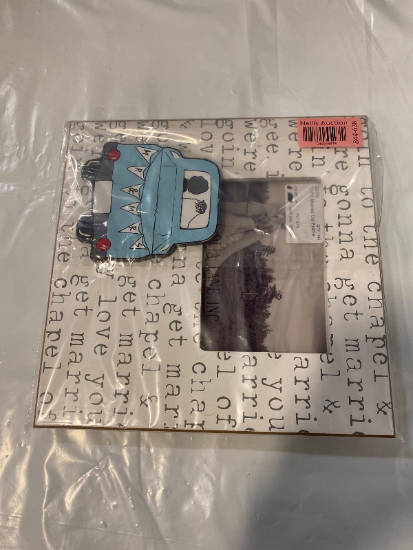 Photo 1 of 11x11 Inch Just Married Car Picture Frame 