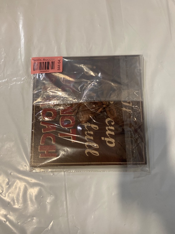 Photo 1 of 7.5 x 7.5 Inch Coffee Cup Sign 