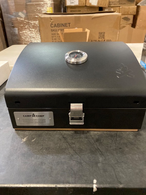 Photo 1 of Camp Chef Deluxe BBQ Grill Box, Single Burner Accessory, 10" H X 16.5". W X 17", Black