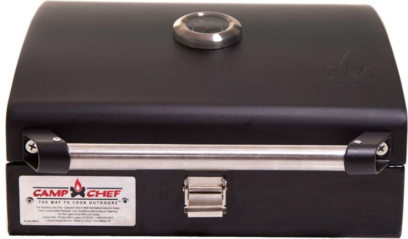 Photo 1 of Camp Chef Deluxe BBQ Grill Box, Single Burner Accessory, 10" H X 16.5". W X 17", Black