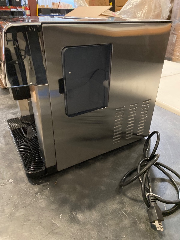 Photo 1 of 2 in 1 Water Dispenser Ice Maker, Countertop Water Cooler Dispenser Built-in Ice Maker with LCD Display and Self-Cleaning, 10Mins Quick Ice Make, 1.3lbs Ice Storage for Home Office
