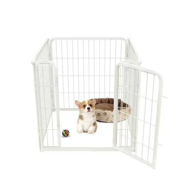 Photo 1 of (1 Panel) Door Panel For FXW Homeplus Indoor Dog Playpen - Stress-Free and Safe Play, 24 Inch for Puppy and Small Dogs, White
