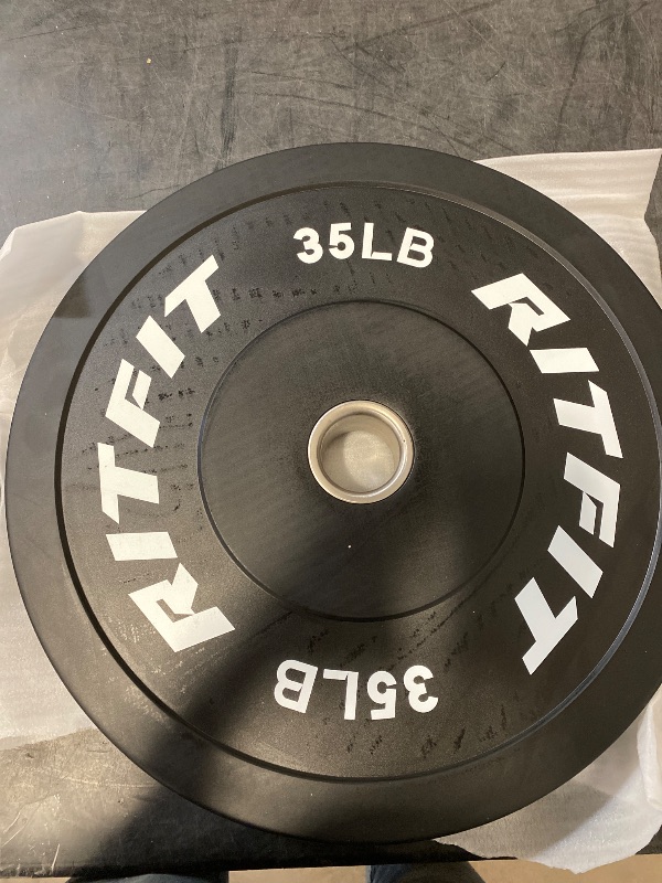 Photo 1 of RitFit Olympic 35lb  Bumper Weight Plates - 2-inch